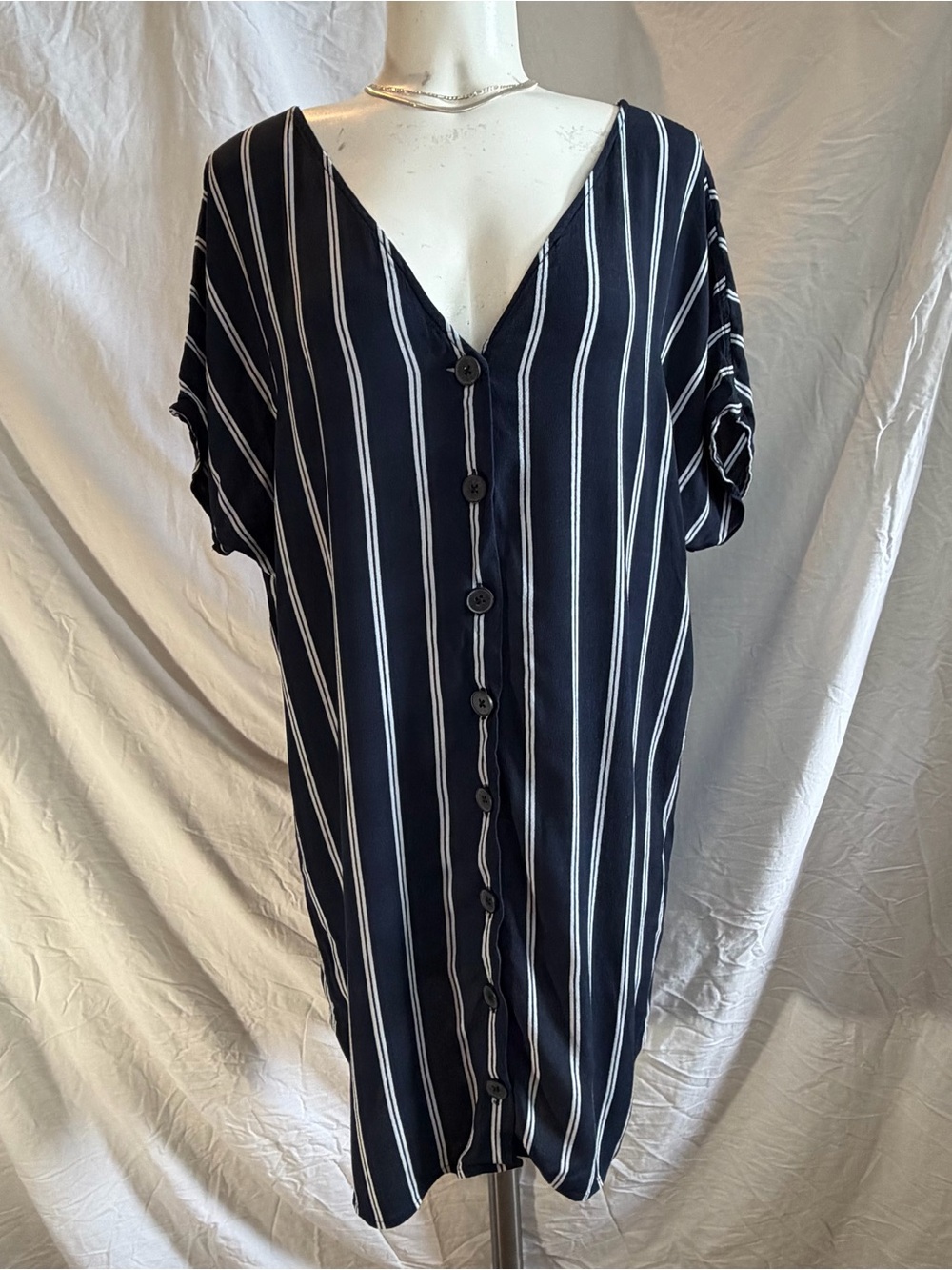 Navy Striped Women's dress